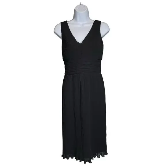 Talbots Women's Little Black Midi Cocktail Dress Size 6 Petite Classic Old Money - Picture 1 of 11